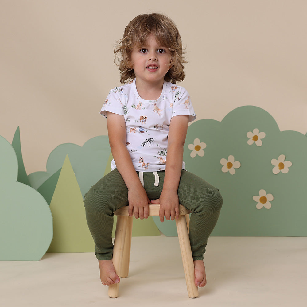 Olive Organic Pants