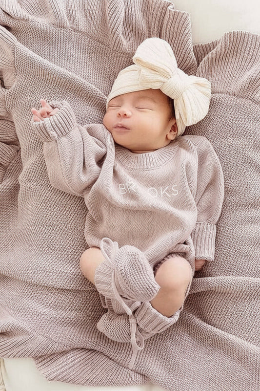 Personalized Printed Knit Sweater Bubble | Iris