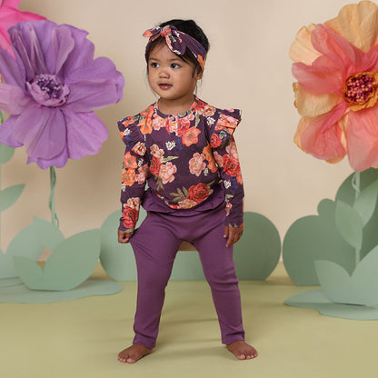Mulberry Organic Pants with Frill