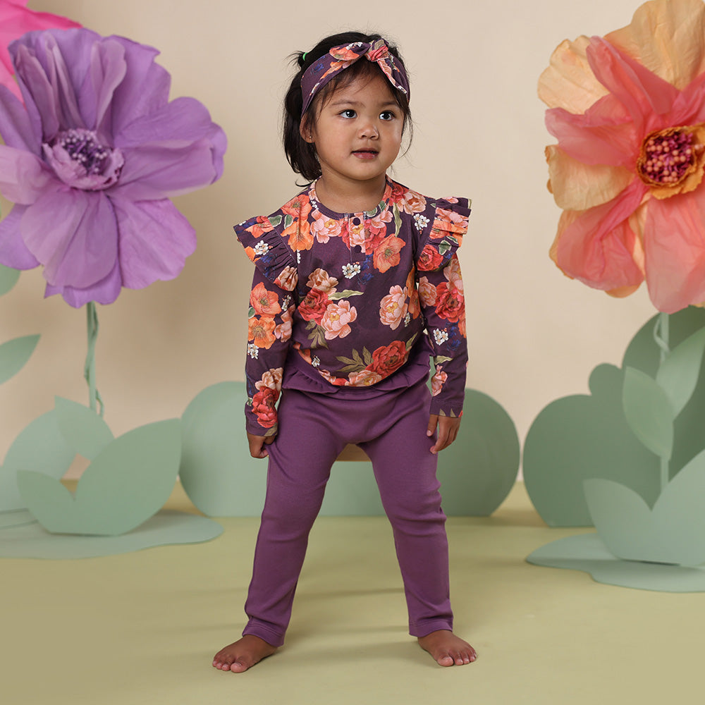 Mulberry Organic Pants with Frill