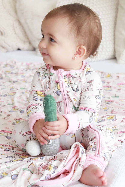 Country Club Cuties Convertible Zip Romper | Pink