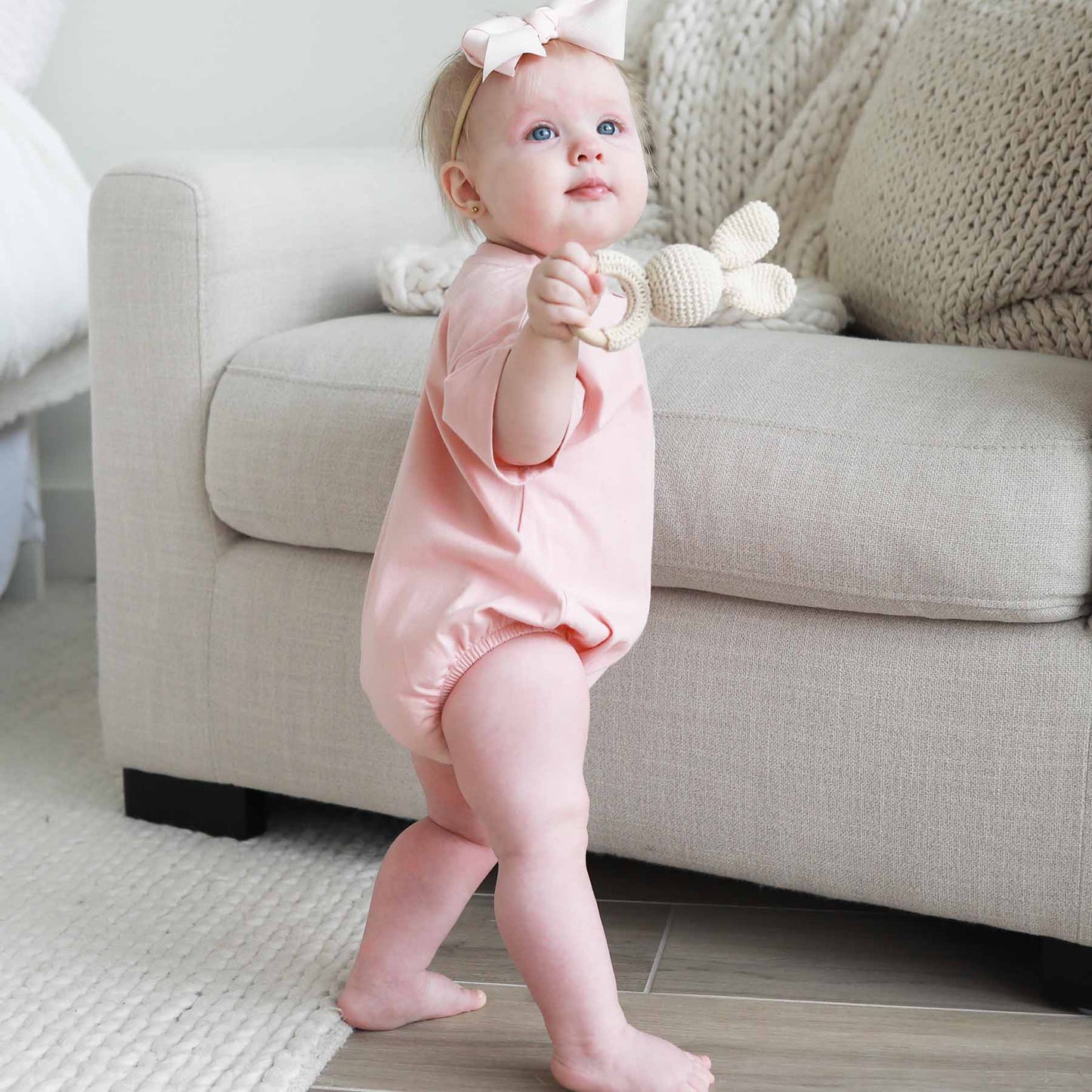 Personalized Short Sleeve Bubble Romper | Sweet & Sassy