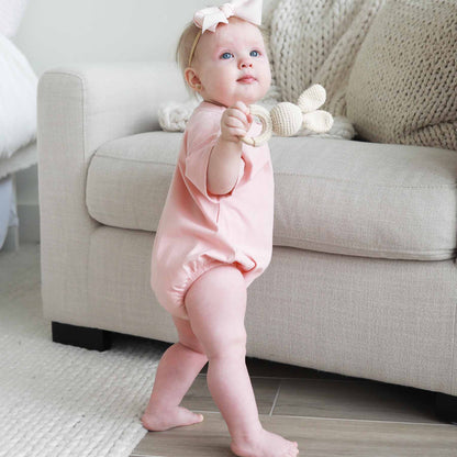 Personalized Short Sleeve Bubble Romper | Sweet & Sassy