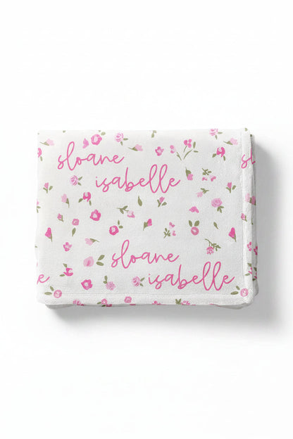 Penny's Posies Personalized Kids Blanket