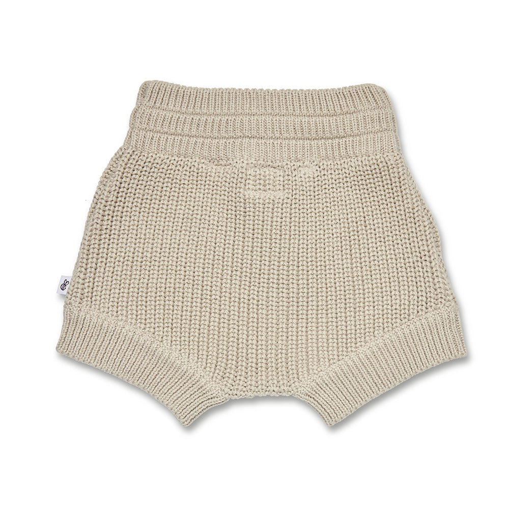 Pistachio Organic Cotton Knit Shorts