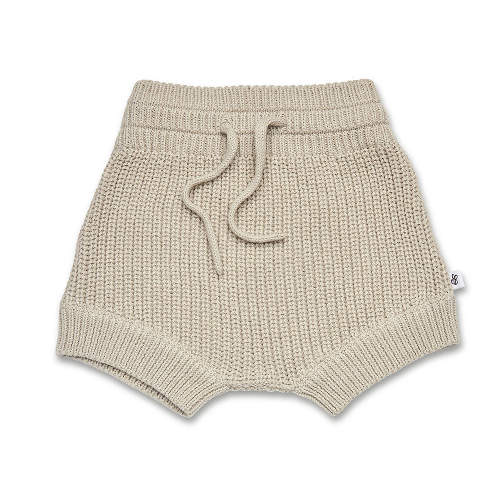 Pistachio Organic Cotton Knit Shorts