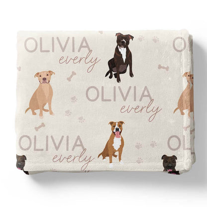 Personalized Kids Blankets | Dog Breeds
