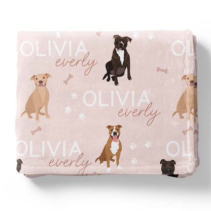 Personalized Kids Blankets | Dog Breeds