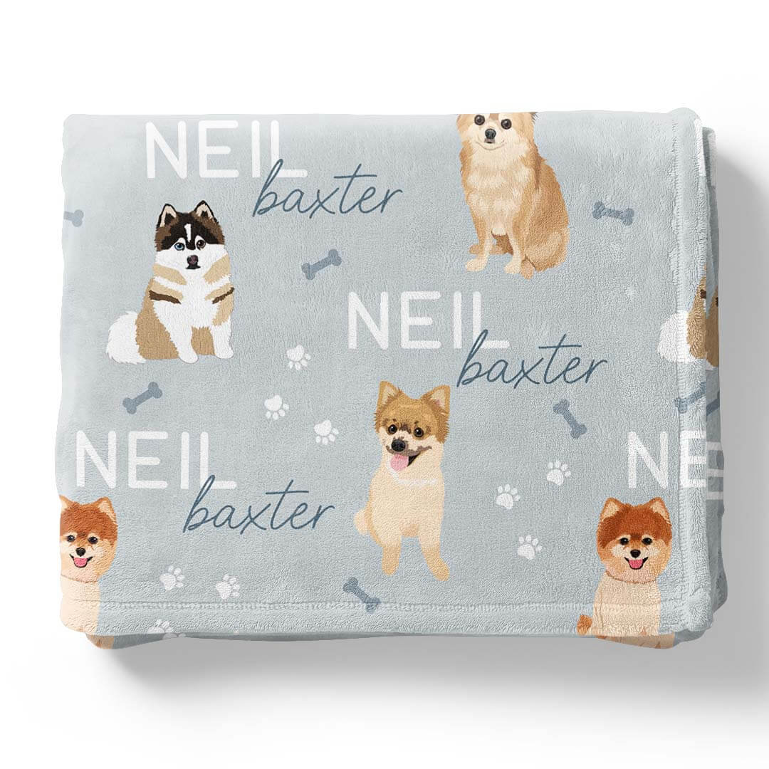 Personalized Kids Blanket | Pomeranian