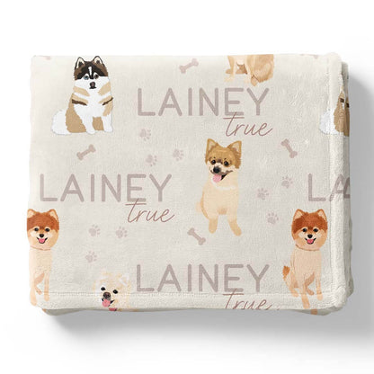 Personalized Kids Blankets | Dog Breeds