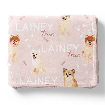 Personalized Kids Blanket | Pomeranian