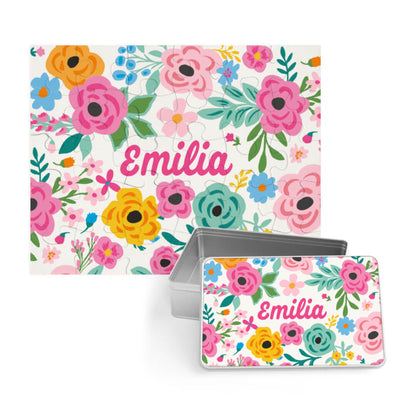Kids Personalized 30 Piece Puzzle | Pretty Poppies