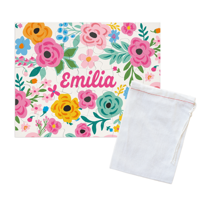 Kids Personalized 30 Piece Puzzle | Pretty Poppies