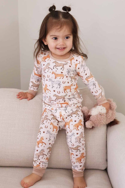 P's Ponies Two Piece Pajama Set