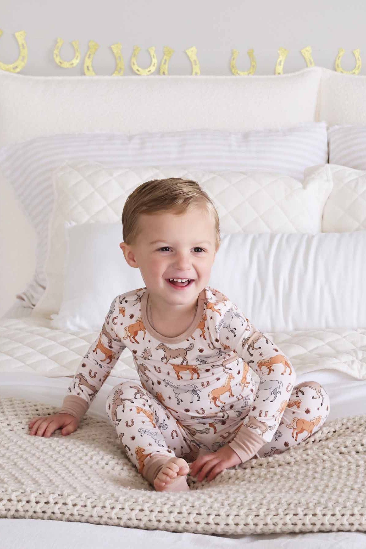P's Ponies Two Piece Pajama Set