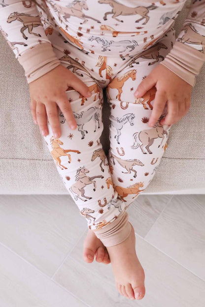 P's Ponies Two Piece Pajama Set