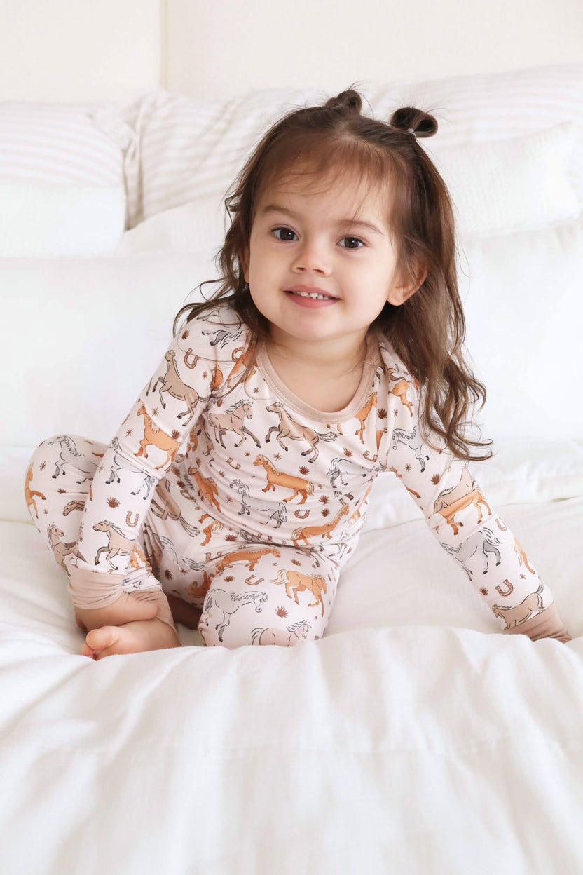 P's Ponies Two Piece Pajama Set