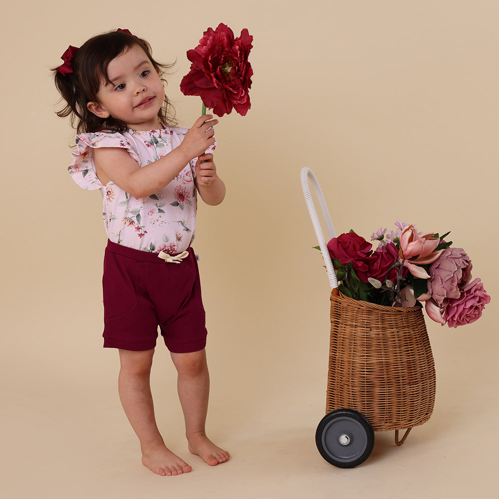 Raspberry Organic Shorts