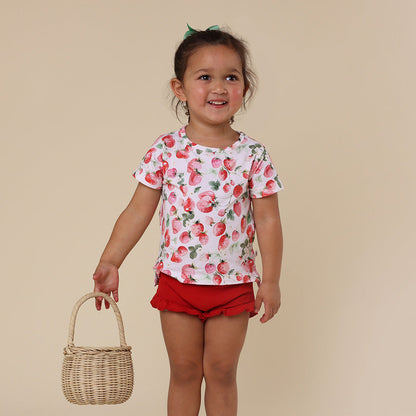Red Organic Bloomers