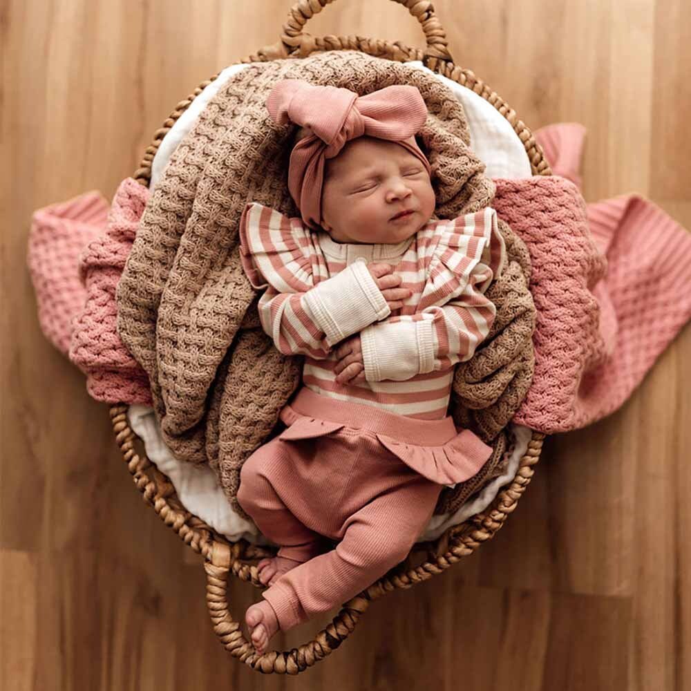 Rose Organic Pants with Frill