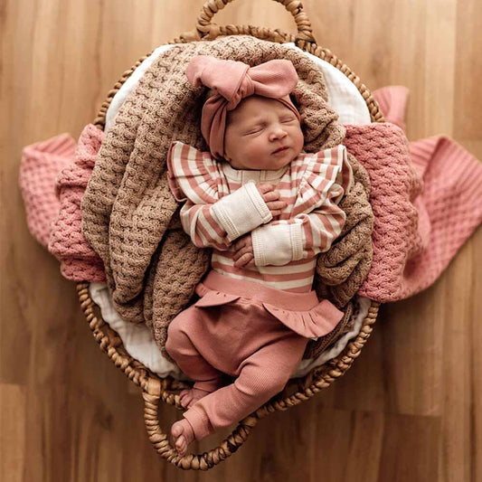 Rose Organic Pants with Frill