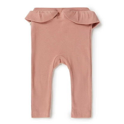 Rose Organic Pants with Frill