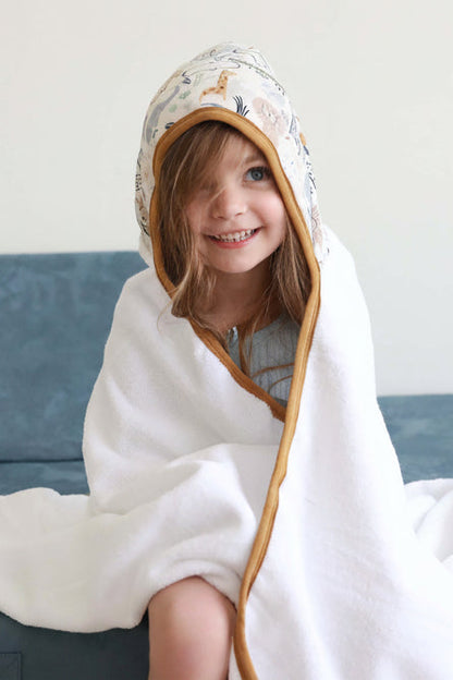 Embroidered Bamboo Hooded Towel | Into The Wild