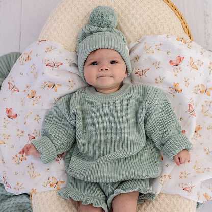 Sage Organic Cotton Knit Bloomers
