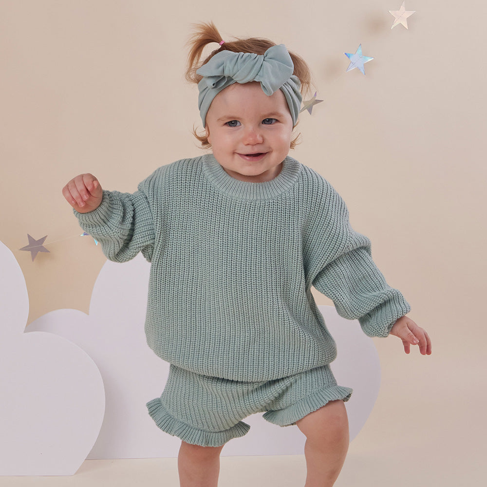Sage Organic Cotton Knit Bloomers