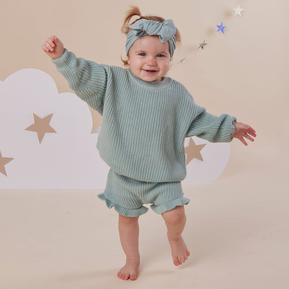 Sage Organic Cotton Knit Bloomers