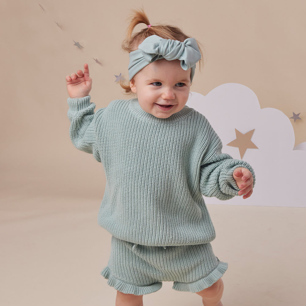 Sage Organic Cotton Knit Bloomers