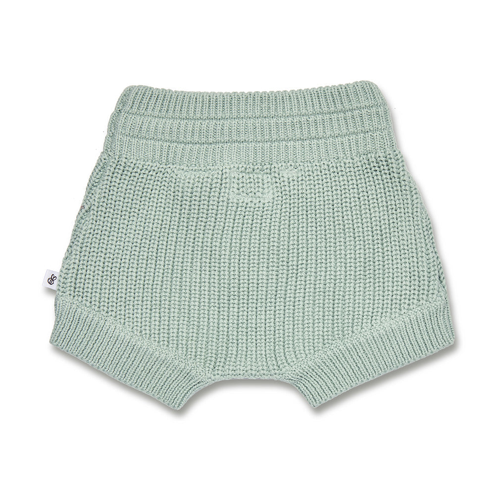 Sage Organic Cotton Knit Shorts