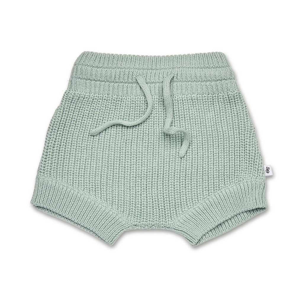 Sage Organic Cotton Knit Shorts