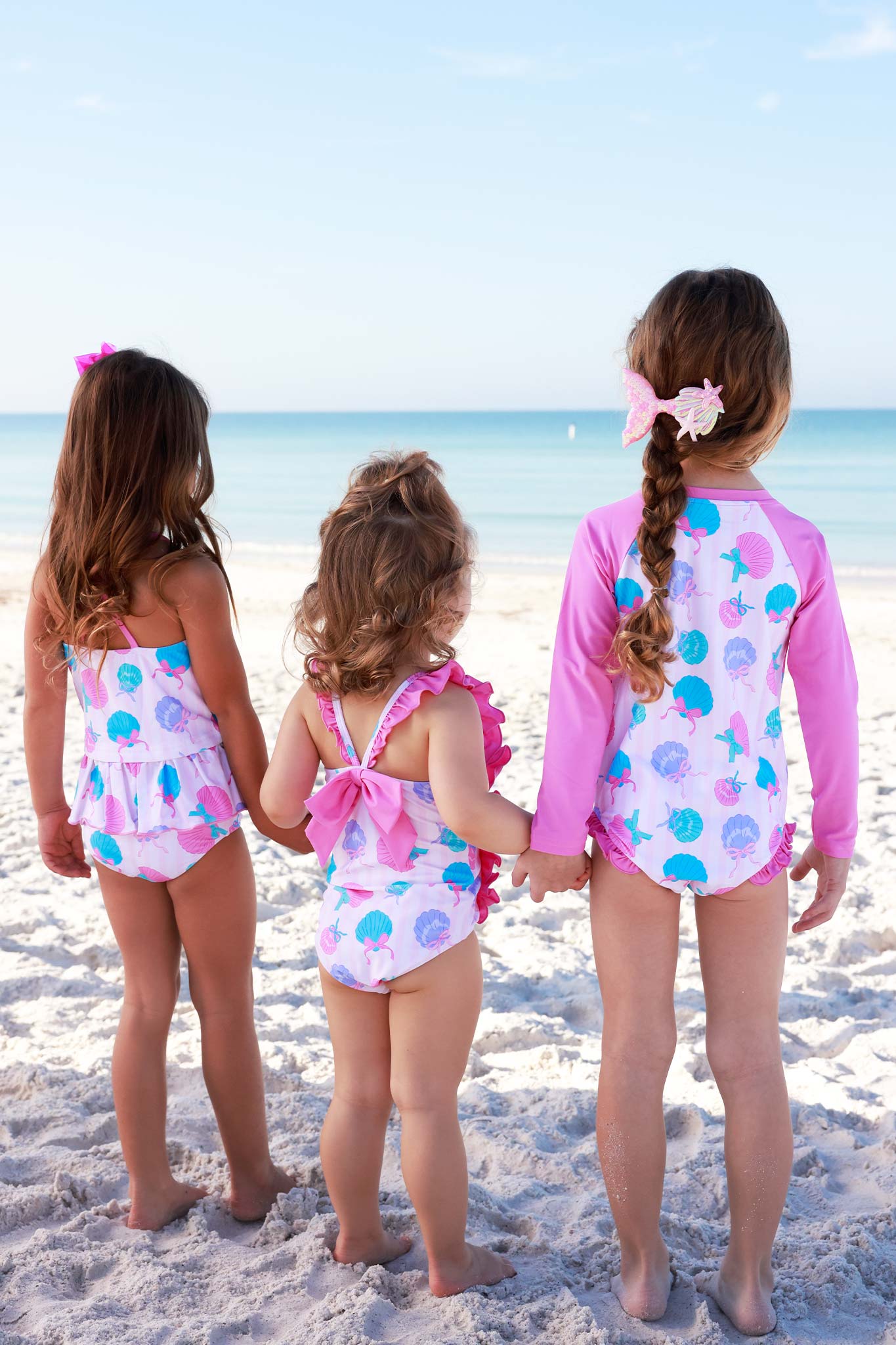 Double Ruffle Bow Back One Piece | Seaside Sweetie