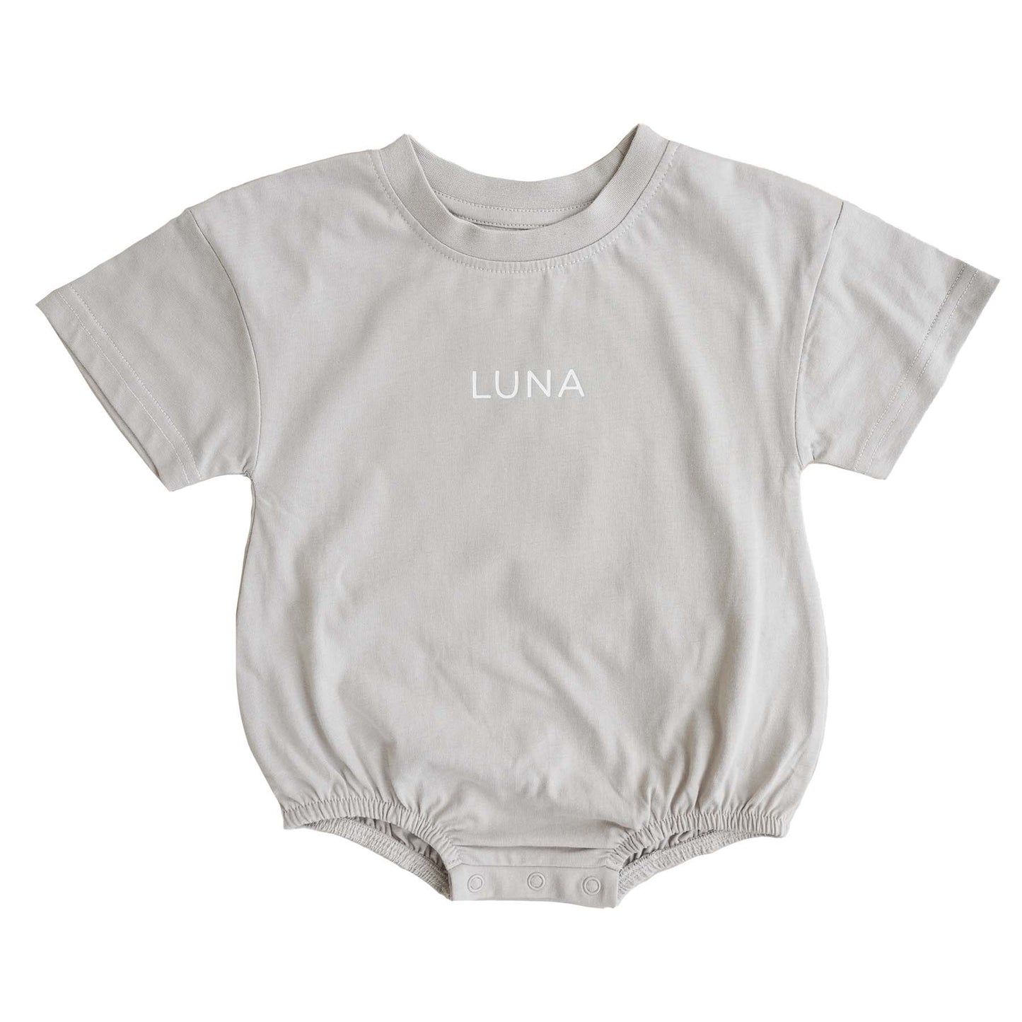 Personalized Short Sleeve Bubble Romper | Sweet & Sassy