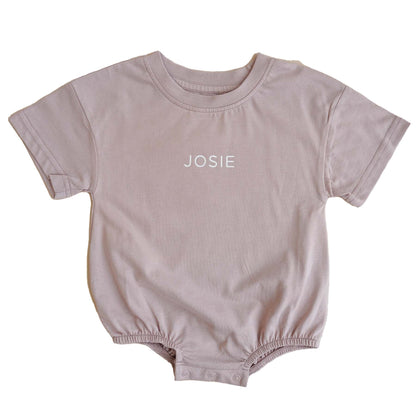 Personalized Short Sleeve Bubble Romper | Sweet & Sassy
