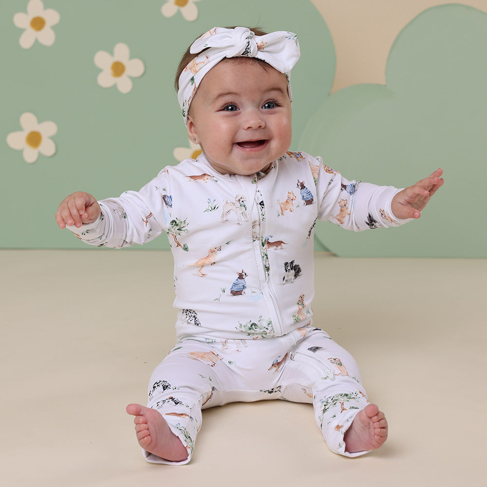 Dog Park Organic Snugglesuit Convertible Romper
