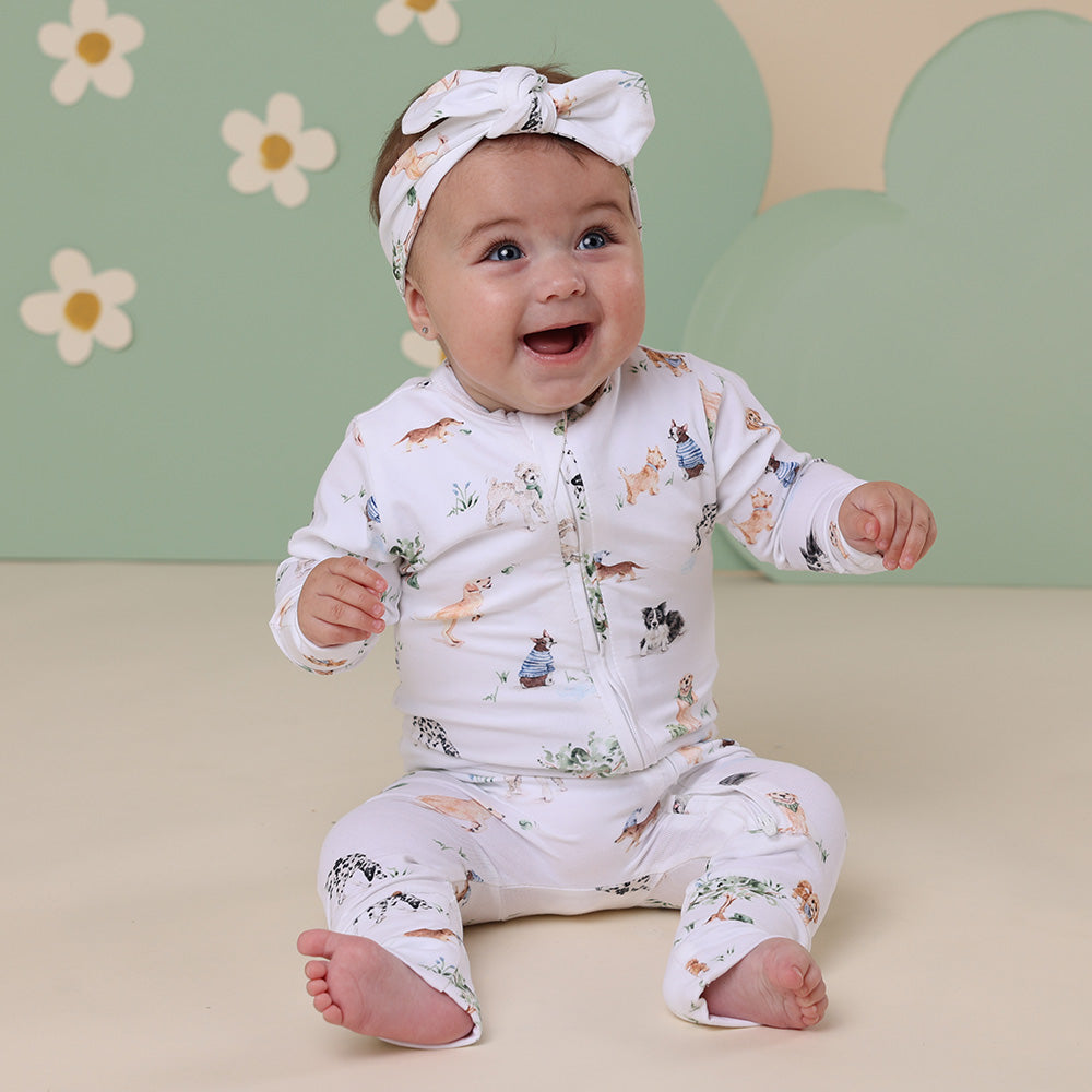 Dog Park Organic Snugglesuit Convertible Romper