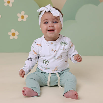 Dog Park Long Sleeve Organic Bodysuit