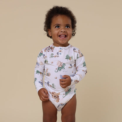 Dragon Long Sleeve Organic Bodysuit