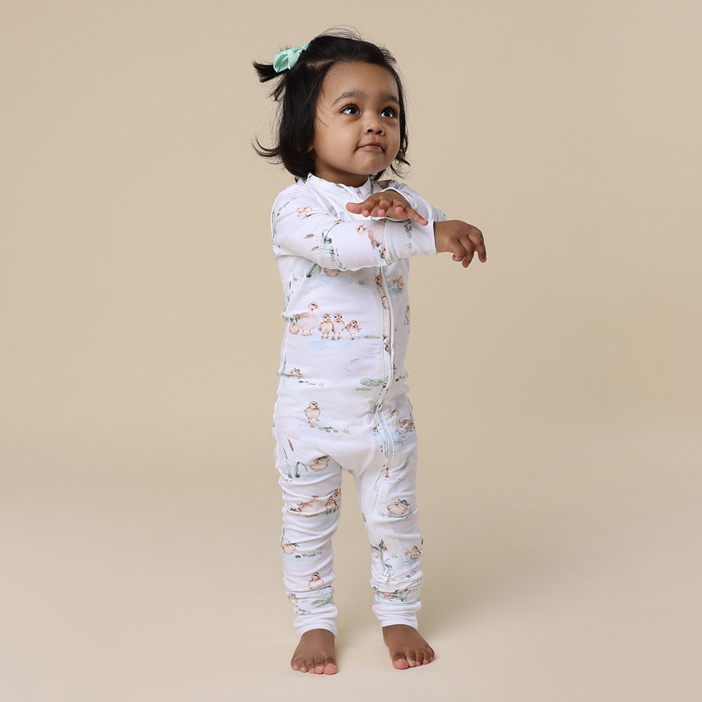 Duck Pond Organic Snugglesuit Convertible Romper
