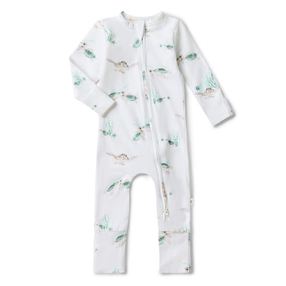 Turtle Organic Snugglesuit Convertible Romper