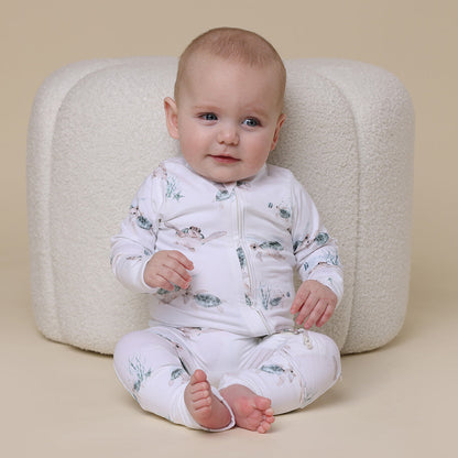 Turtle Organic Snugglesuit Convertible Romper