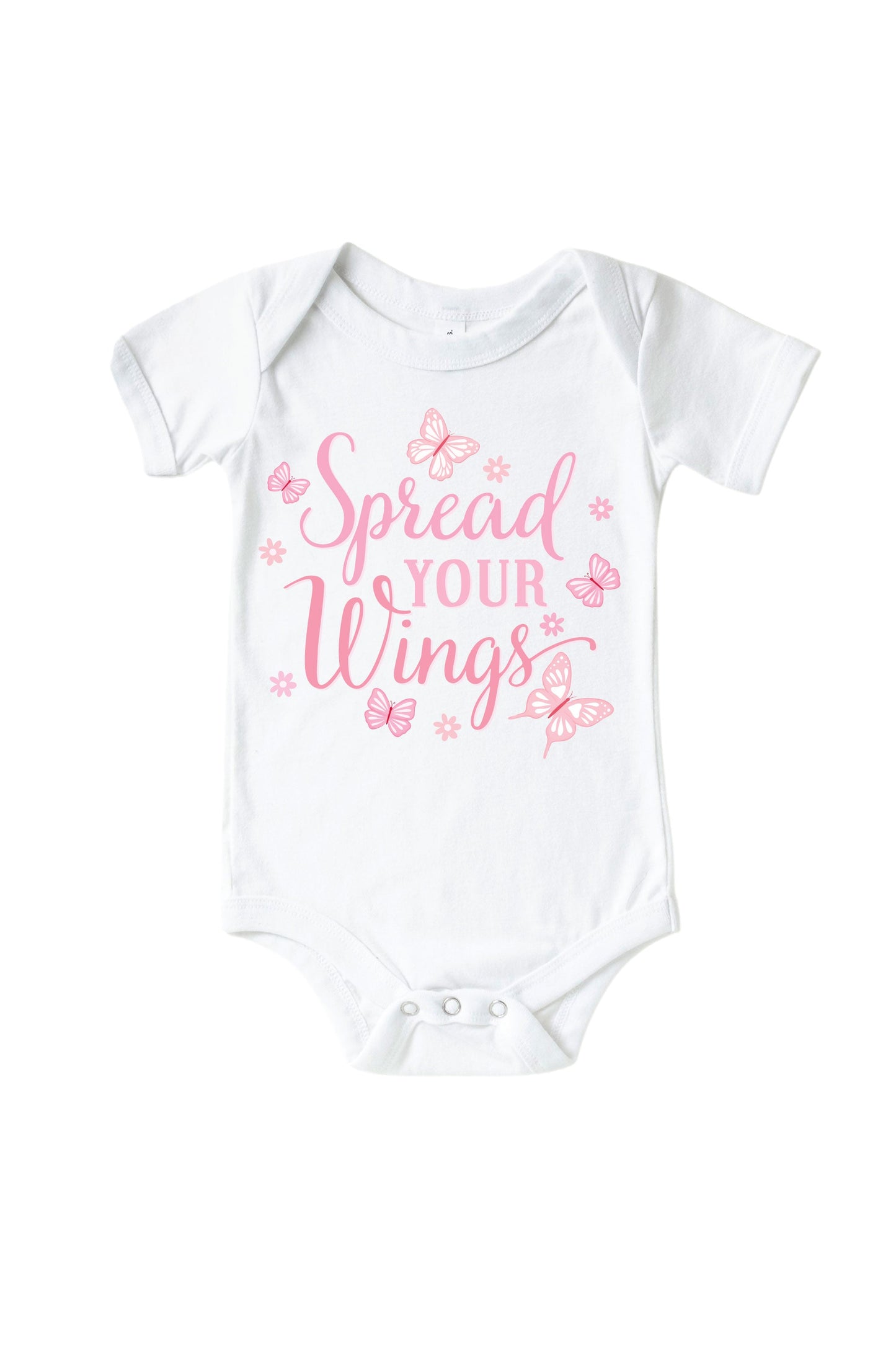 Spread Your Wings Graphic Bodysuit & Kids Tee | White