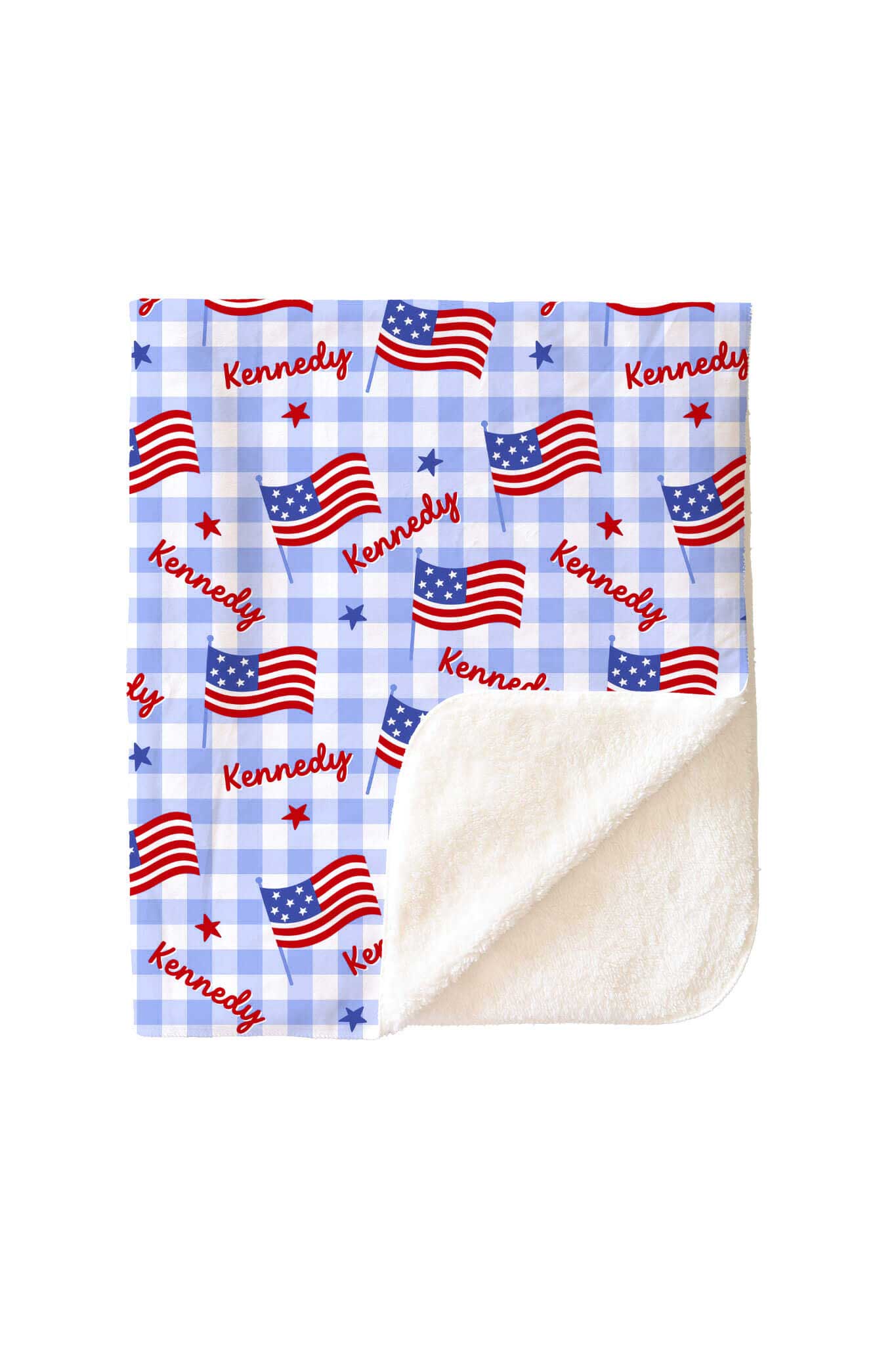 Personalized Kids Blanket | Star-Spangled Picnic