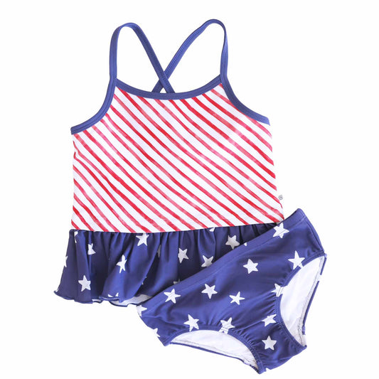 Two Piece Strappy Tankini | Star-Spangled Summer