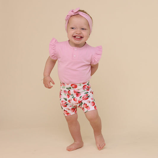 Strawberry Organic Bike Shorts