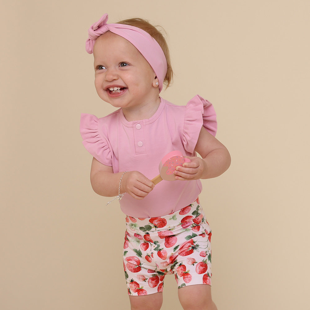 Strawberry Organic Bike Shorts