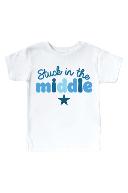Stuck In The Middle Kids Graphic Tee | White