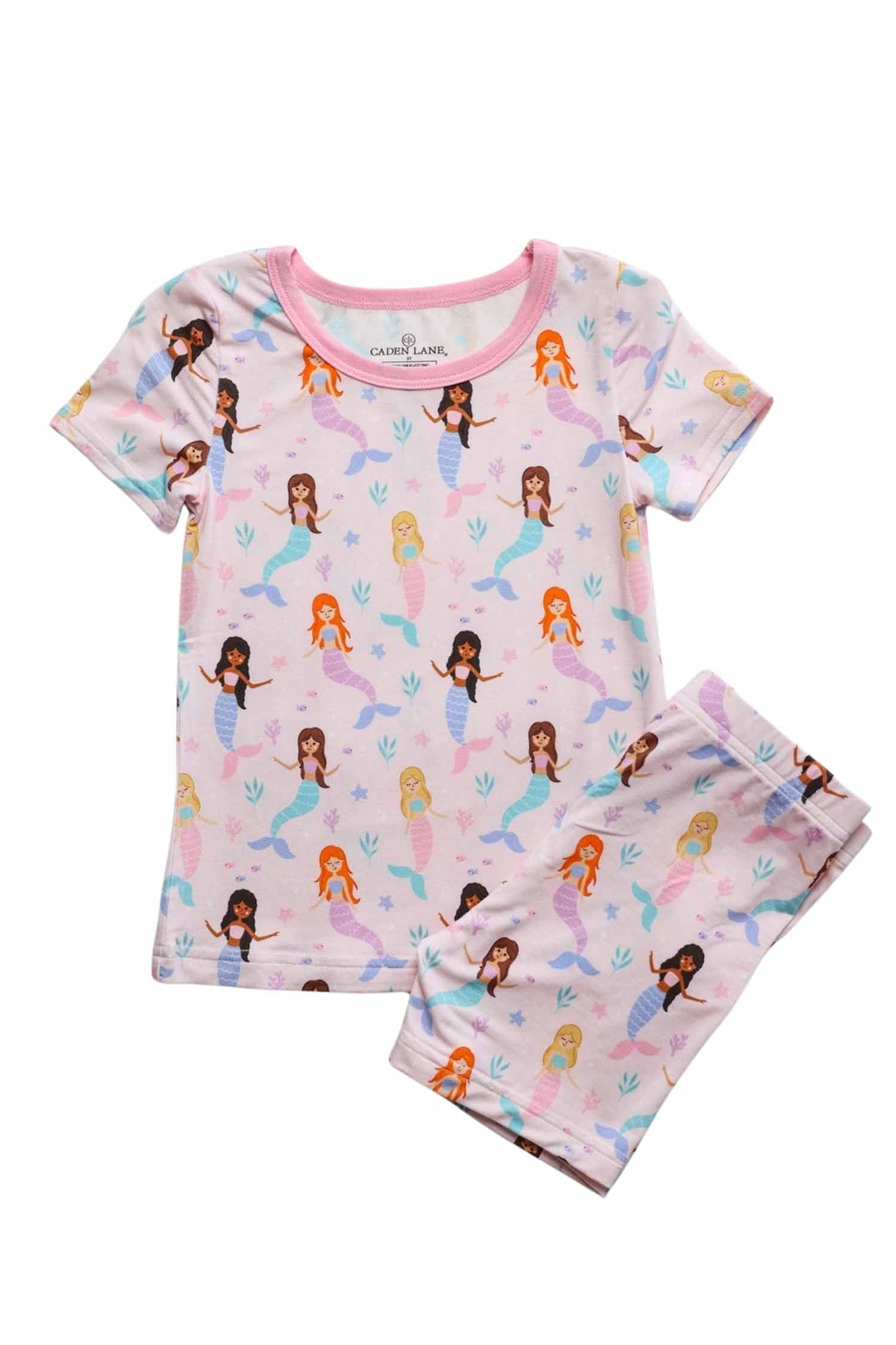 Two Piece Short Pajama Set | Let's Be Mermaids